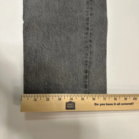 American Eagle Outfitters Distressed Straight Jeans Blue Denim Women's Size 6 - Picture 10 of 12